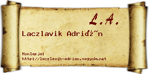 Laczlavik Adrián névjegykártya